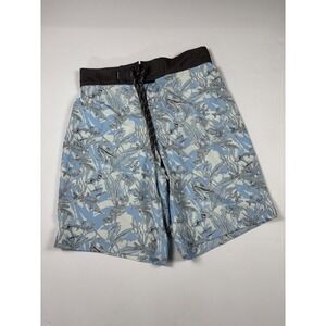 Ocean + Coast Mens Blue Fish Print Board Shorts Swim Trunks Medium